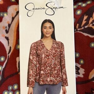 NEW Jessica Simpson Leslie Boho Top